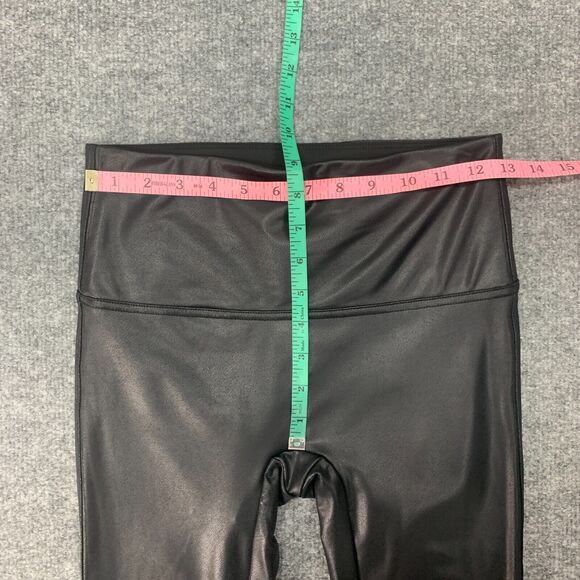 Jane & Bleecker Faux Leather Legging Womens L Large Black Pull On Stretch Ankle - Picture 6 of 11